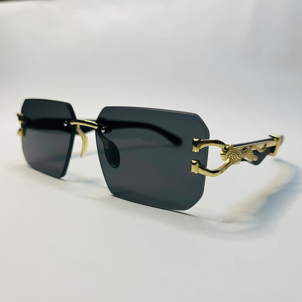 Black & Gold Statement Sunglasses